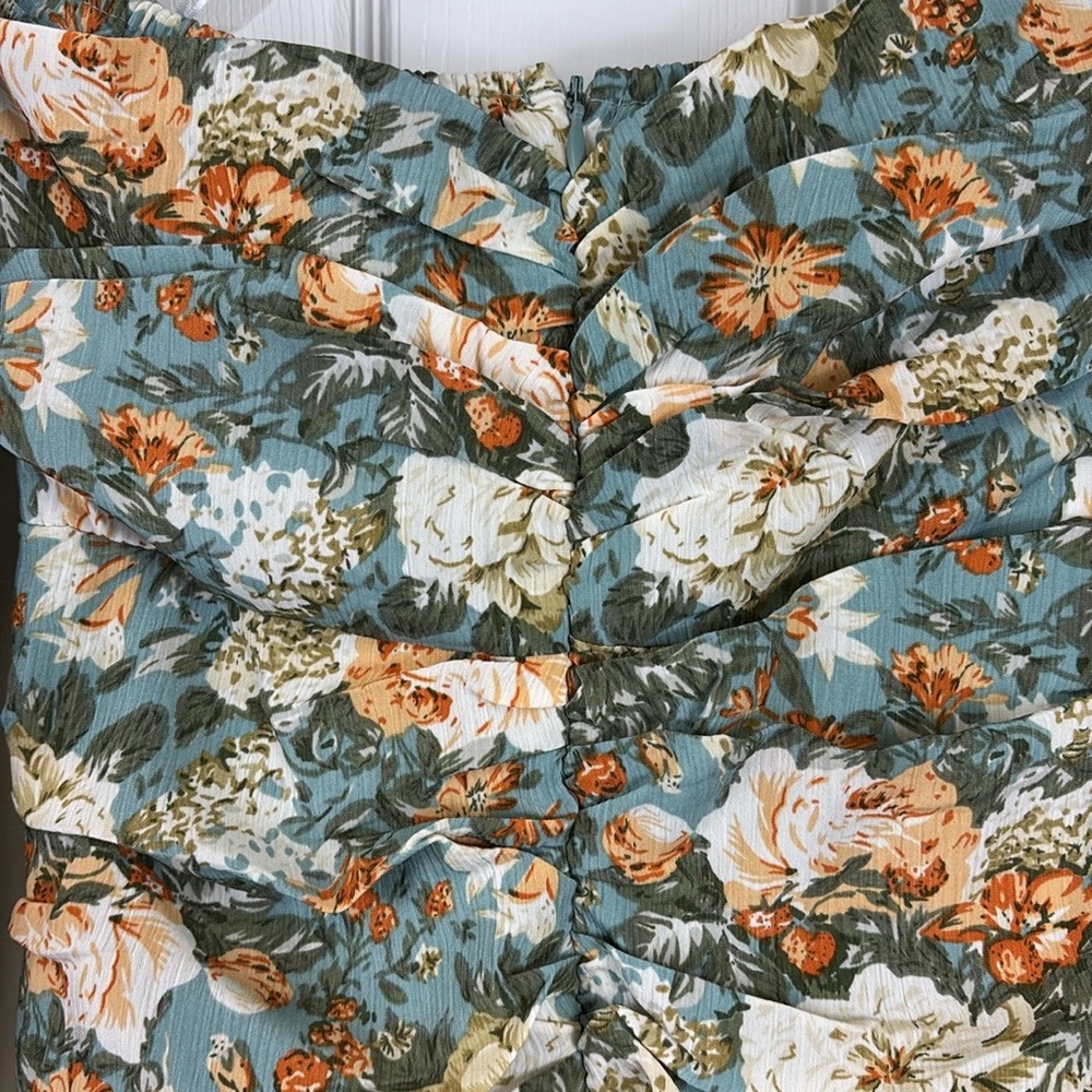NWT Hello Molly Basque Country dress sage floral sz xs - Picture 14 of 15